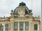 top of the bank of Portugal building in the city of Coimbra.