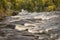 Top Of Baptism River High Falls In Autumn