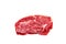 Top blade steak marbled beef