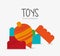 Top and blocks toy and game design