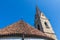 Top of the Church, Sankt Georgen Kirche. Old chapel of Castle Schenna. Scena, South Tyrol, Italy. Europe