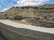 The top of the concrete arch of the Owyhee Dam in Oregon, USA