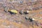 Top down aerial footage of a Municipal Solid waste Landfill.