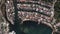 Top down view of old harbour and fishing village, near city of Burgas, Bulgaria