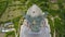 Top down view to statue of god Garuda. Aerial view statue hindu god garuda wisnu kencana Statue, Bali. Statue at