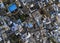 Top down view of typical homes in Bundi town, Rajasthan , India