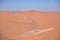 Top of Dune 45 Big Daddy Sand Dune namibia Afrika Blue Sky