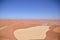 Top of Dune 45 Big Daddy Sand Dune namibia Afrika Blue Sky