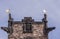 Top of Entrance to Scottish National War Memorial at Castle, Edinburgh, Scotland.