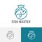Top Fishing King Master Circle Crown Logo