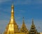 Top of golden stupa at Sule Pagoda