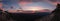 Top of Greece, Mount Olympus Panorama during sunset