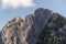 Top of the Grosser Donnerkogel Mountain in Alps, Gosau, Gmunden district, Upper Austria federal state, sunny summer day