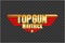 Top Gun Maverick golden typography icon PNG. Top Gun Maverick lettering