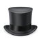 Top hat gentleman victorian english black 3d isolated vintage great britain design vector illustration