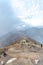 Top of Ijen mountain at Java island in Indonesia