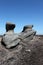 At the top of Kinder Scout, Peak District, Derbyshire