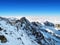 On top of Lomnicky peak, High Tatras, Slovakia.