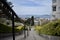 The top of the Lyon Street Steps looking towards San Francisco Bay and Marin beyond, 2.