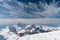 Top of the mountain Bobotov Kuk covered with snow