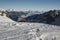 In the top of the mountain in Italy - winter season - adventure snow - Aosta - Champorcher