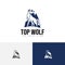 Top Mountain King Crown Wolf Alpha Logo