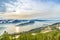 Top of the mountains view of the Swiss Alps Mountains and Lake Lucerne