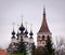 Top of old church in Suzdal, Russia