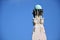 The top of Plymouth Naval Memorial tower, Plymouth Hoe, UK