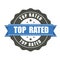 Top Rated badge - award sticker