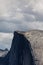 Top ridge of Half Dome mountain in Yosemite National Park