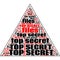 Top Secret Conspiracy Files Abstract Background Text Shapes