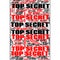 Top Secret Conspiracy Files Abstract Background Text Shapes