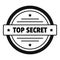 Top secret logo, simple style.