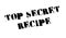 Top Secret Recipe rubber stamp