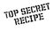 Top Secret Recipe rubber stamp