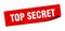 top secret sticker.