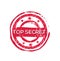 `Top secret` vector rubber stamp