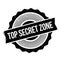Top Secret Zone rubber stamp
