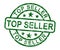 Top Seller Stamp Shows Best Services Or Products