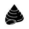 Top shell black glyph icon