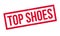 Top Shoes rubber stamp