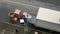 Top shot of movers unloading electric home appliances