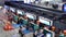 Top shot of passengers going to the China airline check in desks