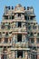 Top of Srirangam Temple in Tiruchirapalli