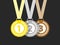 Top three medals