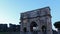 The top of Triumphal Arch Constantine. Rome, Ital