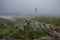 The top of Ulriken mountain near the town of Bergen, Norway