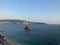 Top view of the acapulco bay at la costera