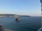 Top view of the acapulco bay at la costera